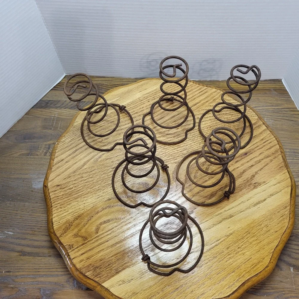 VTG Rusty Cyclone Tornado Metal Coil Old Bed Springs Lot Of 6 Pc. 7